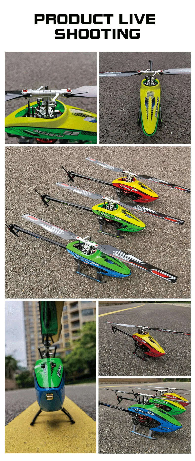 Goosky Legend S2 Helicopter (RTF) - Green/Yellow (MODE 2)