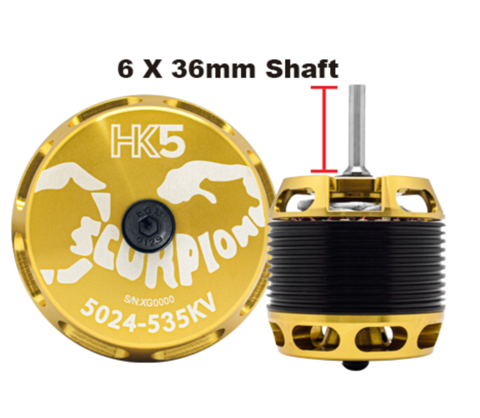 Scorpion HK5-5024-535kv (6 x 36mm shaft)