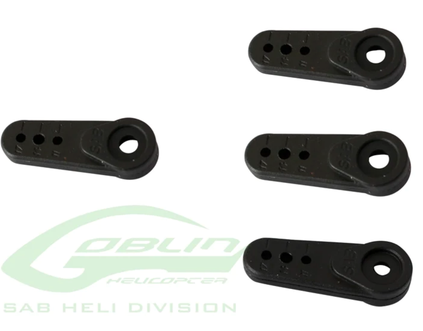 SAB HELI DIVISION SERVO ARM SET- GOBLIN 380/420 (BK/TORQ/KST/MKS)